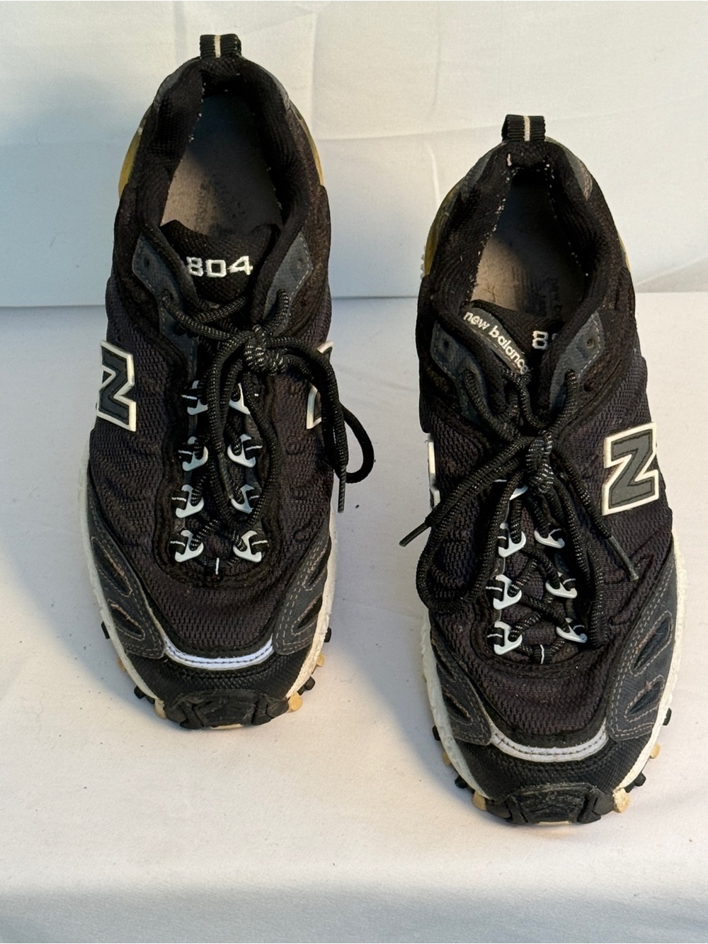 New Balance Black and White Trail Running Sneakers